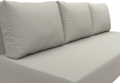 Диван прямой Лига-033 (Бежевый/Рогожка) Лига Диванов арт.124709