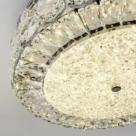 Потолочный светильник светодиодный хрустальный с регулировкой цветовой температуры LED4U L1180-400 CR