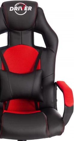 Кресло DRIVER (22) Tetchair (Черный,Красныйй).
