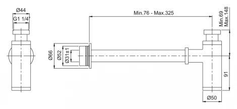 Сифон для раковины VitrA A45123