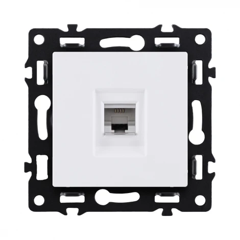 Розетка телефонная RJ11 белый Kollinger Asthetik AS-019WH