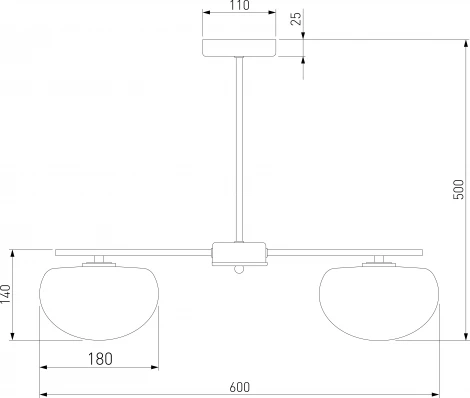 Потолочная люстра на штанге Eurosvet Like 30190/3 латунь (220V)