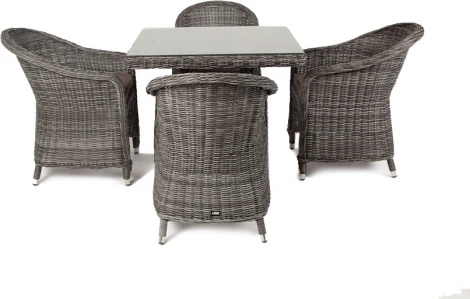 "Фредо" обеденная группа плетеная, цвет графит 4SIS арт.УТ-00002208