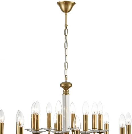 Подвесная люстра Lumion Incanto 8033/16 медь, металл/стекло Е14 16*40W 220V