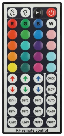 Контроллер для светодиодной ленты RGB с радио пультом ЭРА RGBController-12/24V-216/432W-IP20-RF