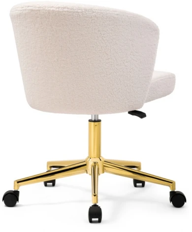 Компьютерное кресло Woodville Lika white teddy 15528