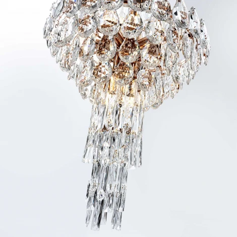 Подвесная люстра хрустальная Modelux MODELUX ML.8861.39P GD