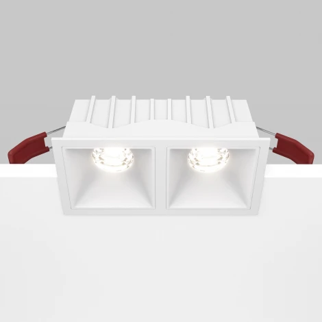 Встраиваемый светильник Alfa LED 4000K 2x10Вт 36° Maytoni Technical DL043-02-10W4K-SQ-W (220V)
