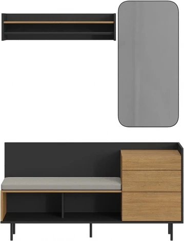 Композиция Look 8 ОГОГО (арт.843426), (ЛДСП/Черный)