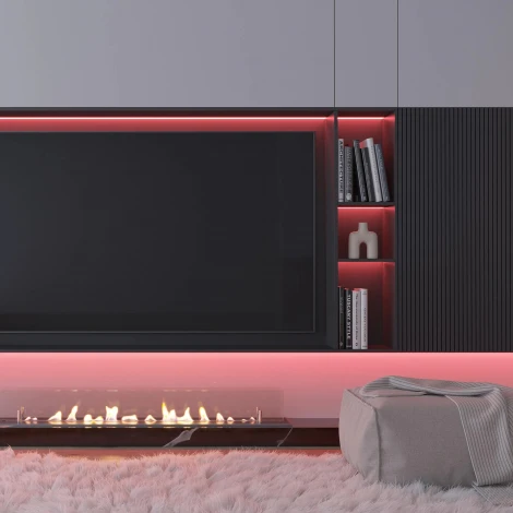 Светодиодная лента RT-H96-5mm 24V RGBW-Warm-4-in-1 (10 W/m, IP20, 5m) (Arlight, узкая) 058435