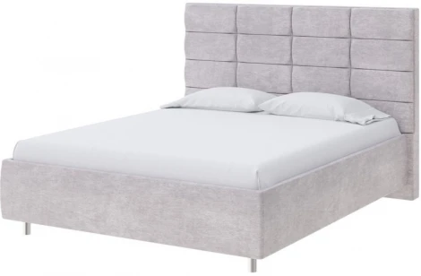 PROxSON Кровать Shapy без основания (Ткань: Велюр Лофти Серый) 180x190