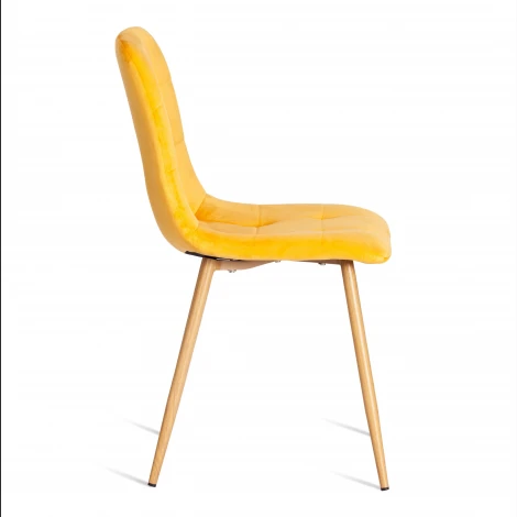Стул CHILLY (mod. 7094-1) / 2 шт. в упаковке Tetchair (Вельвет,Металл/Желтый) арт.24445