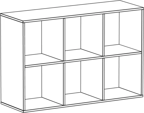 Полка ОГОГО Play 6 (ЛДСП/Дуб)