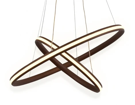 Подвесной светильник Ambrella Metallic FL406 (регулировка яркости, LED, 220V, пульт управления, на тросе, кольцо)