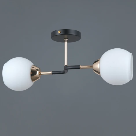 Потолочная люстра на штанге ILLUMICO IL0689-2CSQ-24 BK FGD LIBRA (220V)