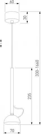 Подвесной светильник Elektrostandard Join 50313 LED 7W 3000K черный (220V, на проводе, круглые)