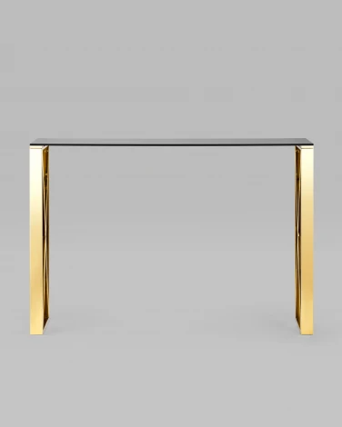 Консоль Stool Group КРОСС 115*30 золото стекло smoke УТ000004650