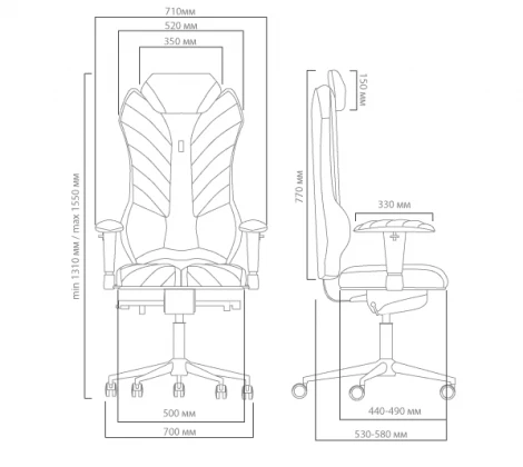 Эргономичное кресло Monarch Kulik System Бежевая кожа