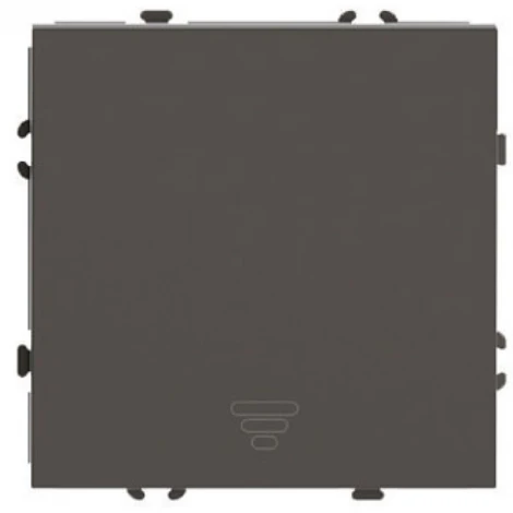 Выключатель одноклавишный самовозвратный (антрацит, soft touch) Stekker Эмили 50366