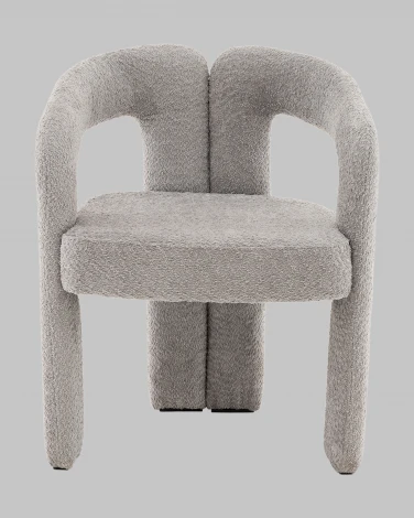 Стул Болинджер букле светло-серый Stool Group арт.УТ000041354