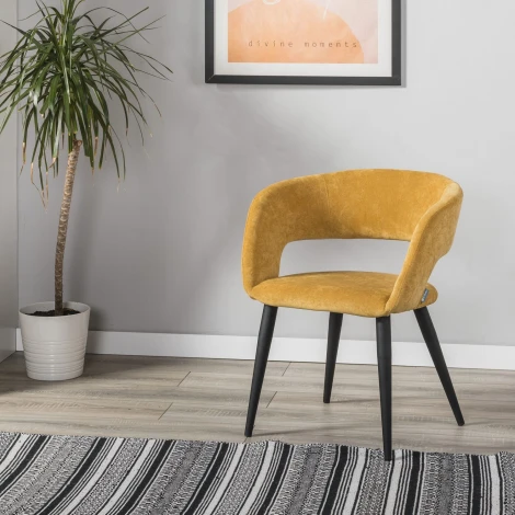 Стул R-Home Hugs желтый/черный