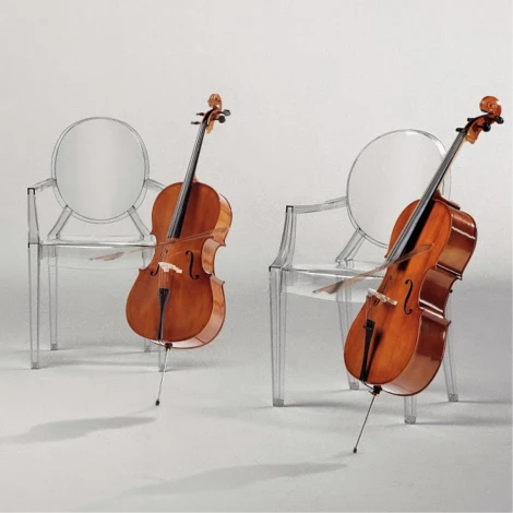 Комплект из 2-х стульев Bradexhome Louis Ghost прозрачный