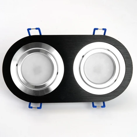 Светильник встраиваемый Feron DL2812 48462 50W G5.3 черный