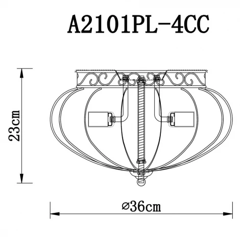 Потолочный светильник Arte Lamp Venezia A2101PL-4CC