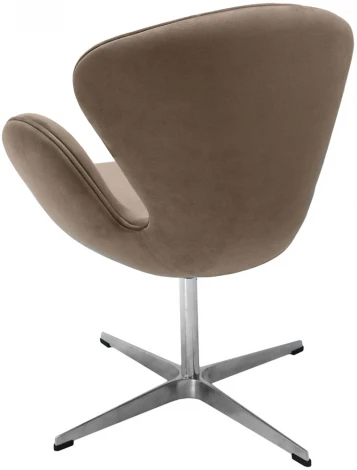 Кресло SWAN CHAIR латте, искусственная замша Bradex Home FR 0656
