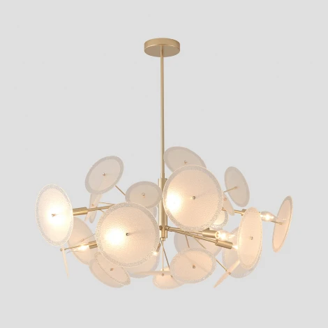 Потолочная люстра на штанге Crystal Lux DANDELION SP10 GOLD