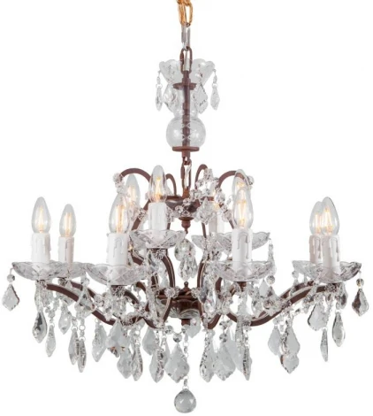 Подвесная люстра L'Arte Luce Rococo L27912.65 (220V, хрусталь, подсвечник, свеча)