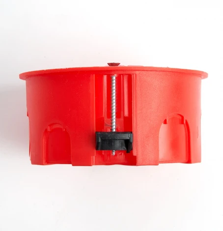 Коробка монтажная для полых стен с пластиковыми зажимами и крышкой Stekker 49006