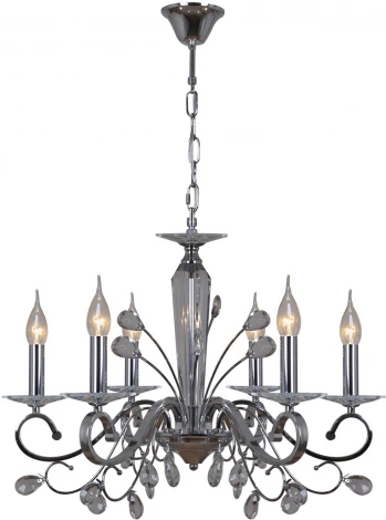 Подвесная люстра Reluce 08252-0.4-06 CR (220V, на цепи, подсвечник, свеча)