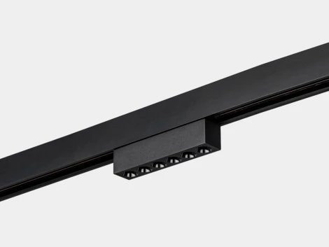 Трековый светильник светодиодный, магнитный, черный, 6Вт, 48V IP20 3000К Lumker SY-LINK SY-LINK-110-BL-6-WW