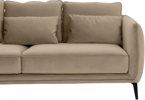 Диван Amsterdam трехместный ОГОГО (арт.583355), (Ткань/Светло-коричневый)