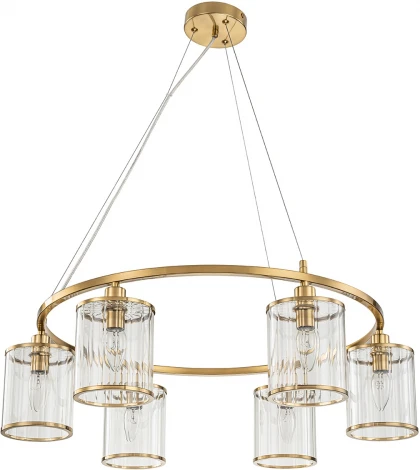 Подвесная люстра 13022/6P Brass Indigo Dante V000405