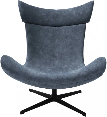 Кресло Bradexhome TORO тёмно-серый, искусственная замша