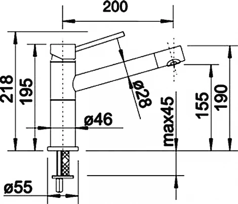 Смеситель Blanco Alta Compact 515323 для кухонной мойки
