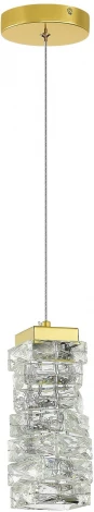 Подвесной светильник ST Luce Espira SL6010.203.08 Золотистый/Прозрачный LED 1*8W (220V, на проводе)