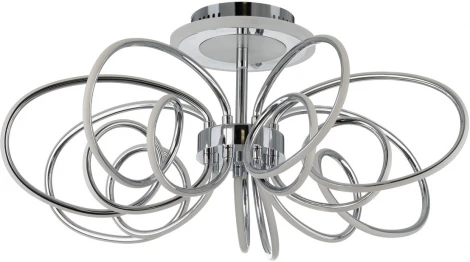 Потолочная люстра RGB на штанге Citilux Salma Smart CL224A171 (LED, 220V, голосовое управление, пульт управления, управление смартфоном, умный дом - Алиса, Маруся, Экосистема Сбер)