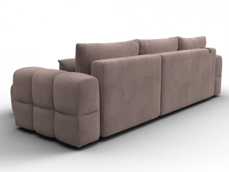 Диван угловой Лига-110 НПБ угол универсальный (ДВП,ДСП,ЛДСП,Брус,Фанера,Велюр/Бежевый) Лига Диванов 136536