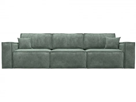 Диван прямой Лига-081 НПБ Лонг (ДСП/Пластик/Велюр/Зеленый) Лига Диванов 130139