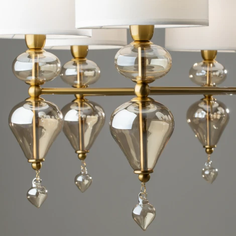 Потолочная люстра на штанге Freya Raise FR5369CL-08BS (220V)