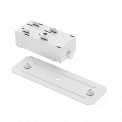Прямой коннектор питания белый AM Group AM550 WH SMART