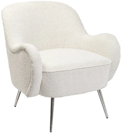 Кресло Garda Decor 48MY-2688 CRE SL (Хром/Кремовый)