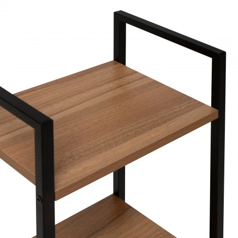 Стеллаж Leset Стилвуд 13 узкий, 3 полки 4687207095723 Металл, Черный