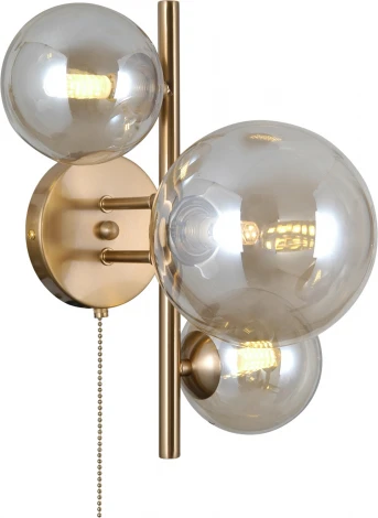 Бра с выключателем Moderli Molly V10786-3W (220V, шар, молекулы)