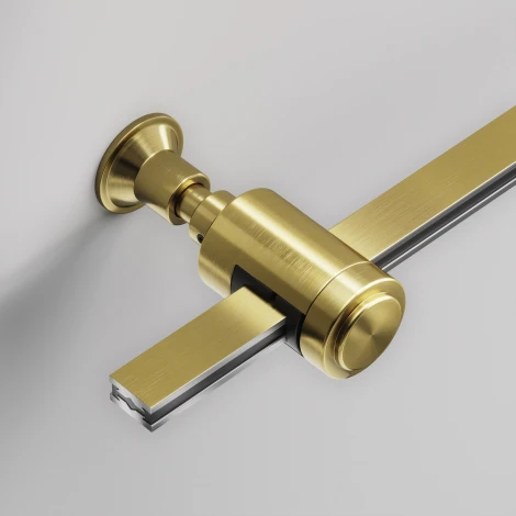 Крепление настенное Wall одинарное Flarity латунь Maytoni Accessories for tracks Flarity TRA155CW-S1-BS (24V)