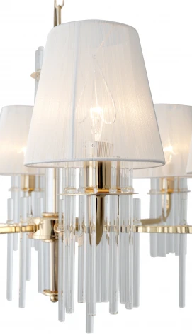 Подвесная люстра Rivoli Lilith 1039-306 (220V, хрусталь, на цепи)