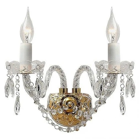 Бра Favourite Monreal 1735-2W (220V, хрусталь, подвески, подсвечник, свеча)